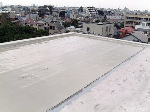 世田谷区集合住宅屋上防水工事 プライマー塗布03写真