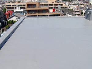 世田谷区集合住宅屋上防水工事  FRP防水 施工完了02写真